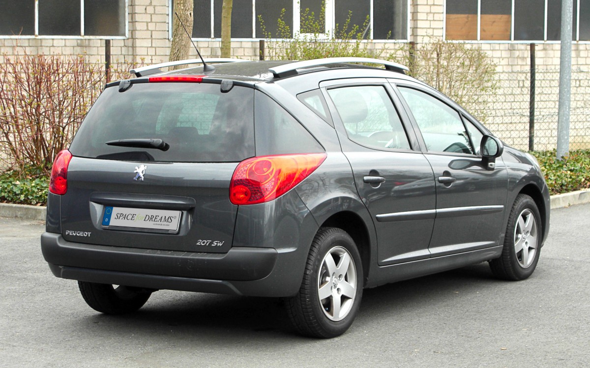 Sleeping in the car Peugeot 207 SW