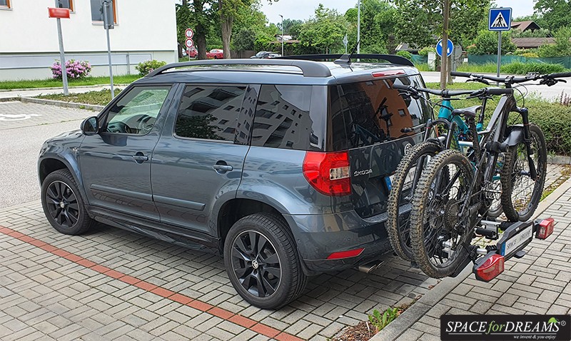 Sleeping in the car Skoda Yeti