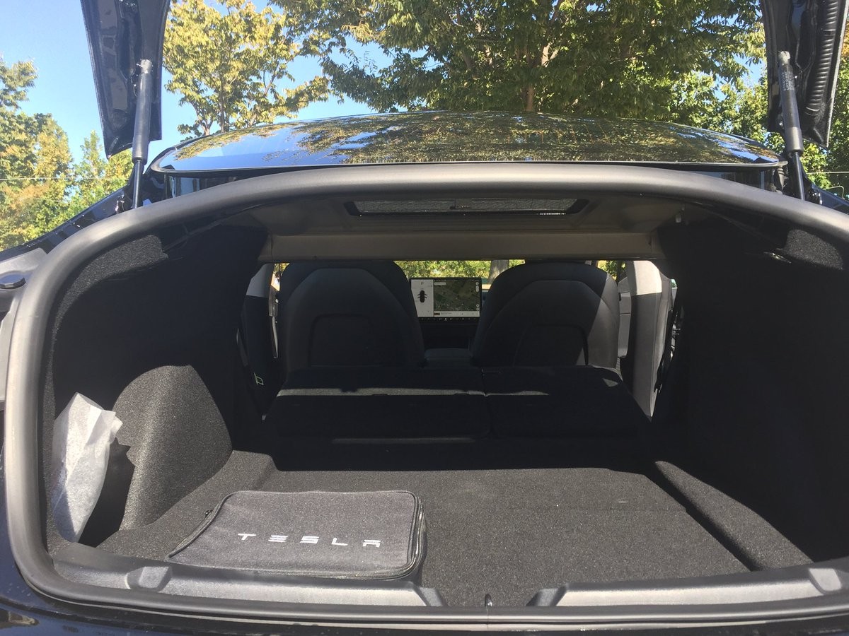 Sleeping in the car Tesla Model 3