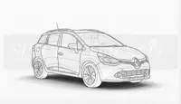 Travel foam mattress - SPACEBED® for  Renault Clio Combi