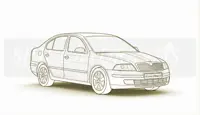 Trunk foam mattress - SPACEBED® for Skoda Octavia II. (Liftback)