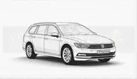 Folding foam mattress for car - SPACEBED® for VW Passat