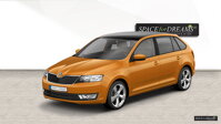 SPACEBED® - foam car mattress vs. car air mattress Skoda Rapid Spaceback