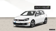 Car futon - SPACEBED® for VW Golf 6.