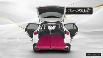  Dimensionally stable premium foam car mattress offering unbeatable orthopedic luxury compared to squeaky air mattresses.