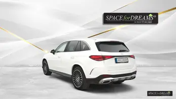 Spacious Mercedes GLC interior featuring an exclusive Magic Rosé mattress, perfect for stylish car camping.