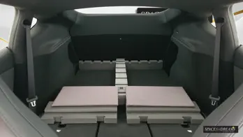 Looking back from the front seats presents a flawlessly flat base, ready for the premium foam bed that quickly makes you forget about cold and fragile air chambers.