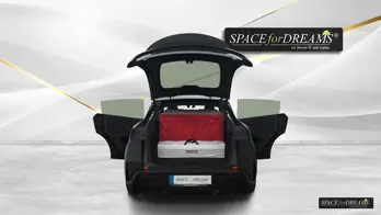 Folded foam bed and packed S4D leveling system side by side; this highly professional setup supports and protects your spine far better than any improvised air cushion camp.