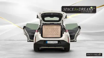 Car sleeping pad - SPACEBED® laid out in Zeekr X