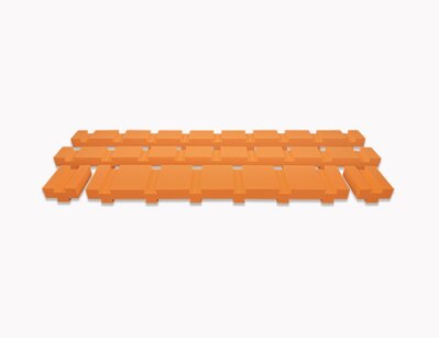additional layer - orange - 3 cm